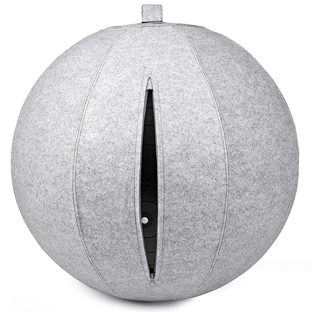 Bintiva – wholesale Fitness equipment – Luxurious Covered 65cm Stability Ball - For Ergonomic Seating, Therapy, and Exercise8