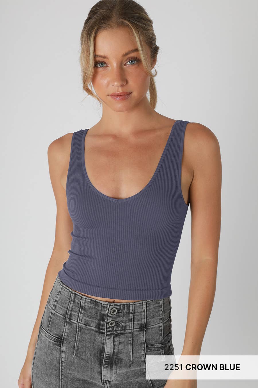 NIKIBIKI - Wholesale Knit Top - Women's - NS8152 - Reversible Ribbed Crop Top7