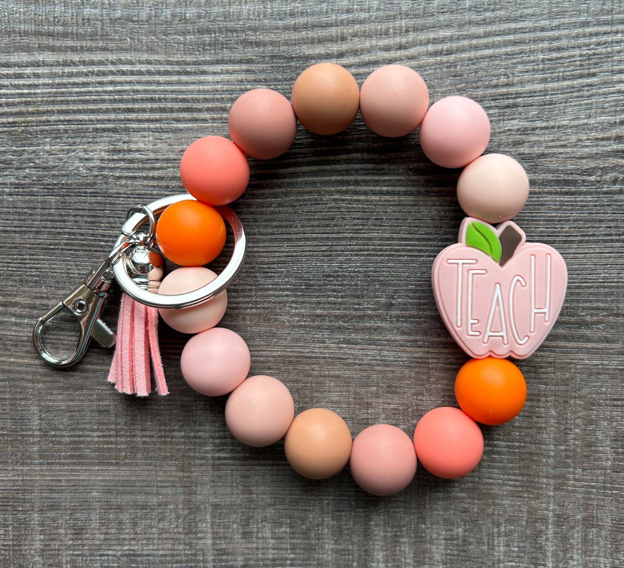 JILLIAN INK LLC - Wholesale Keychain - Women's - Apple Colorful Teacher Wristlet Keychain1