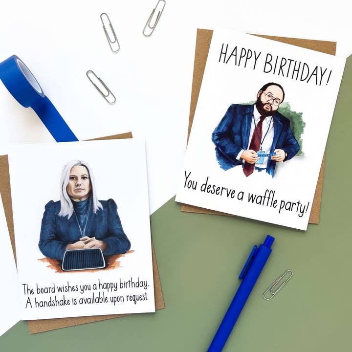 Morgan Swank Studio - Wholesale Birthday Card - Cobel Handshake Severed | Pop Culture Birthday Card2