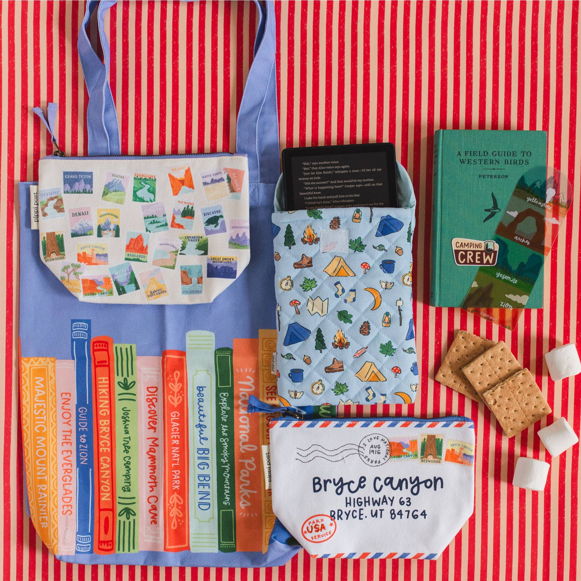 Pippi Post - Wholesale Pouch - Women's - National Parks Stamps Canvas Pouch4