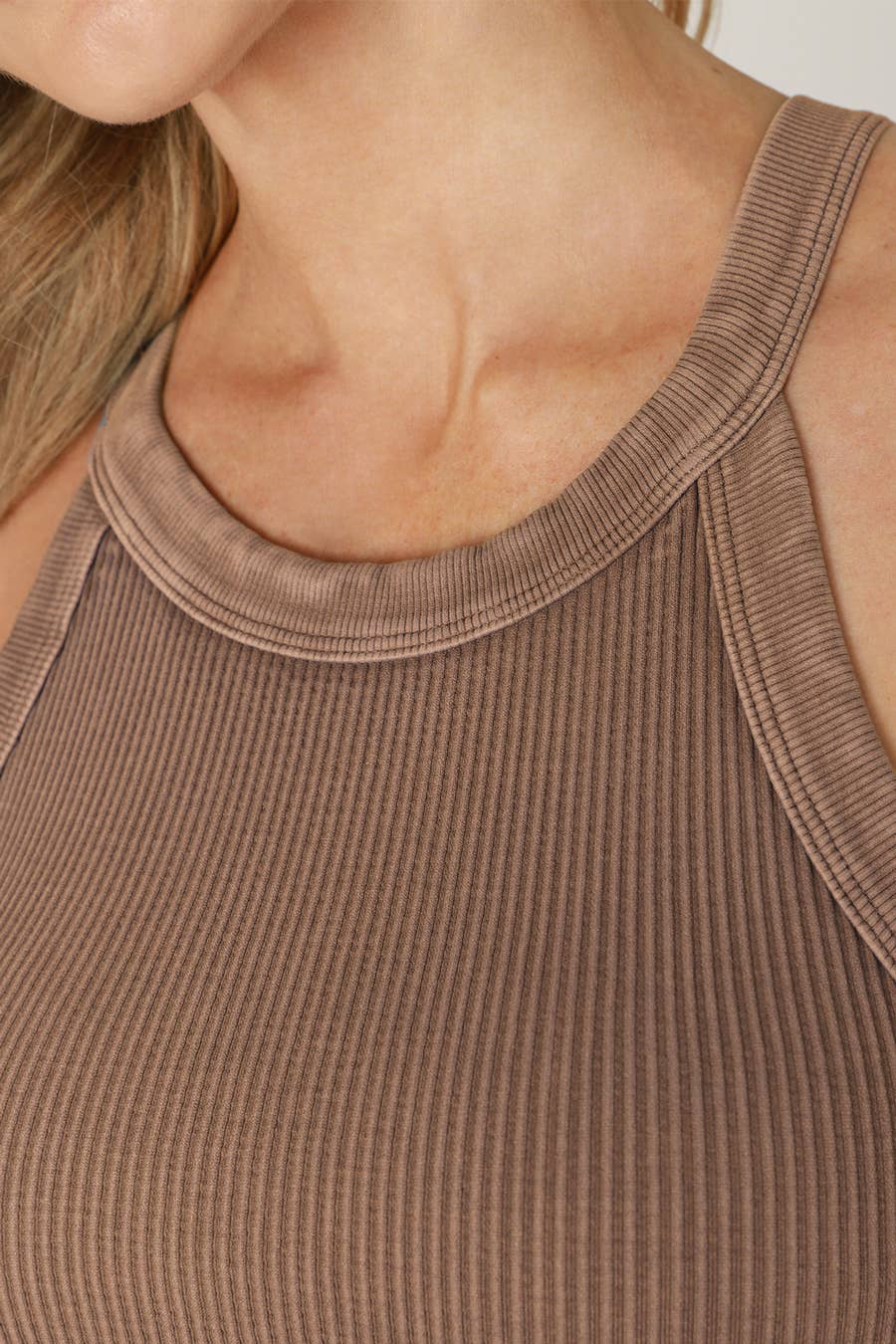 NIKIBIKI - Wholesale Knit Top - Women's - NS8307- Vintage High Neck Crop Top12