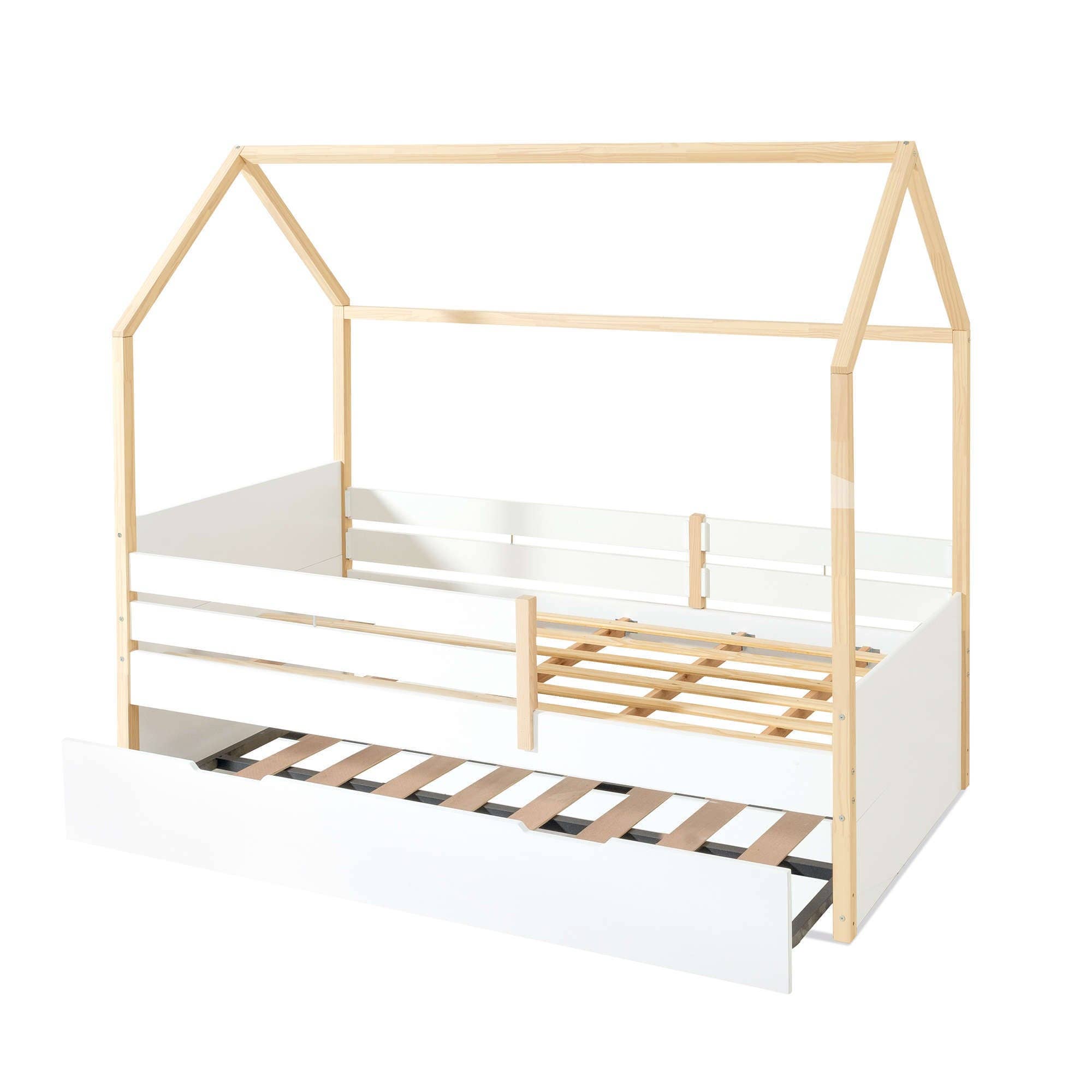 Alondra Baby - Wholesale Bed - Kids & Baby - Montessori bed 90x200 cm with drawer/trundle bed in wood · Sogni XL NB20001