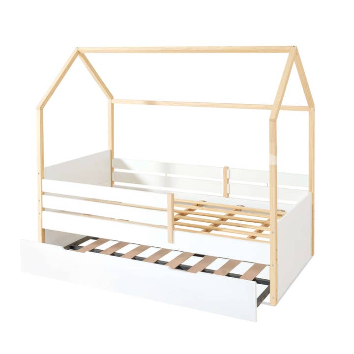 Alondra Baby - Wholesale Bed - Kids & Baby - Montessori bed 90x200 cm with drawer/trundle bed in wood · Sogni XL NB20001