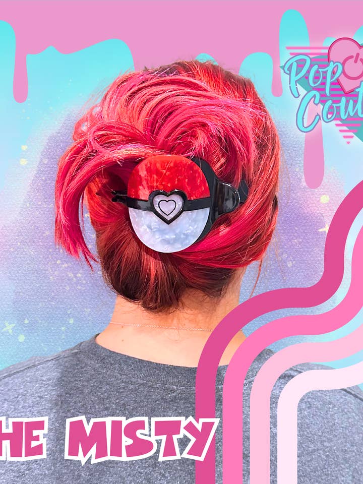 Pokeball Inspired Hair Clip for wholesale by Comic Controllers