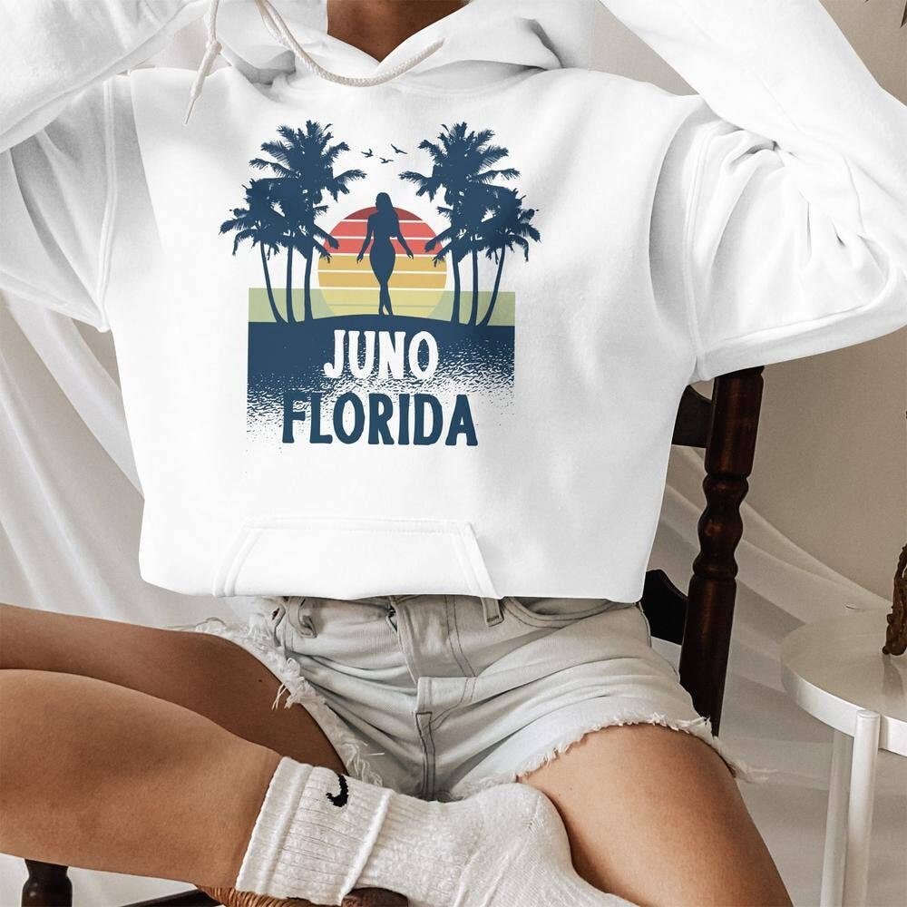 PositiveParty - Wholesale Screen Printed T-Shirt - Women's - Juno Florida Shirt, Born In Juno Florida Gift4