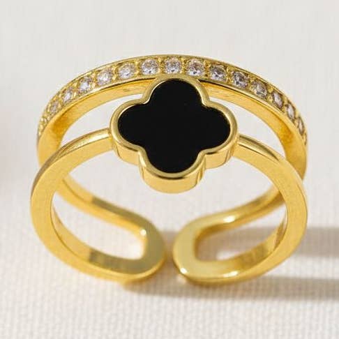 Anello Serpente in Zirconia Oro per la vendita all'ingrosso da parte di paperln