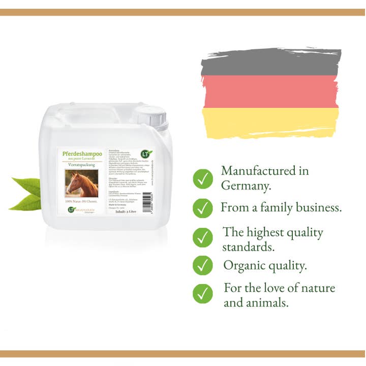 LT-Naturprodukte - Wholesale Pet Shampoo - Dog - Horse shampoo supply pack | organic | 3 liters for professionals1