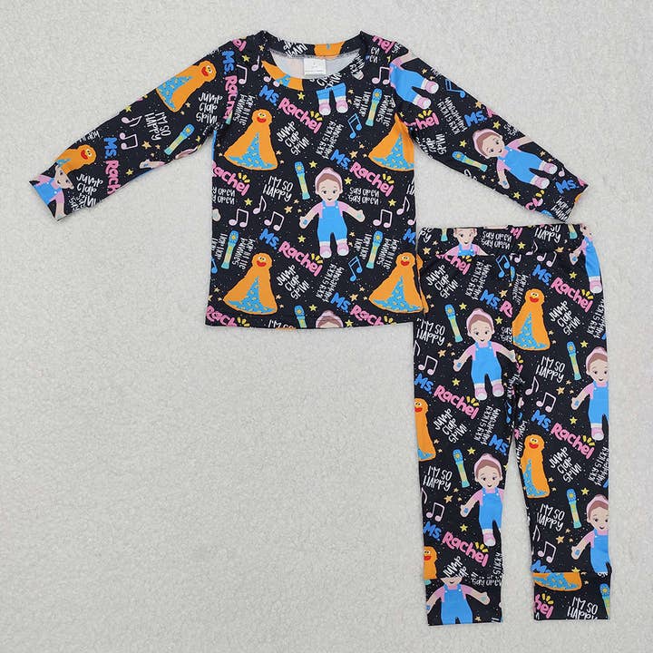 Baby Girls Teacher Monster Shirt Pants Pajamas Clothes Sets for wholesale by Aier Wholesale