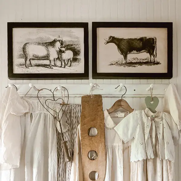 CTW Home Collection - Wholesale Art Print - Homestead Framed Canvas - Bull2