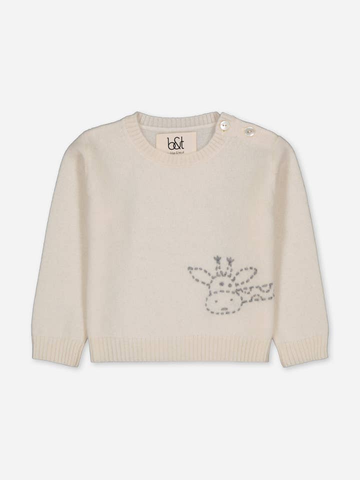 TRUI VAN KASJMIER VOOR BABY'S - GIRAFFE voor wholesale door bobbin & tricot