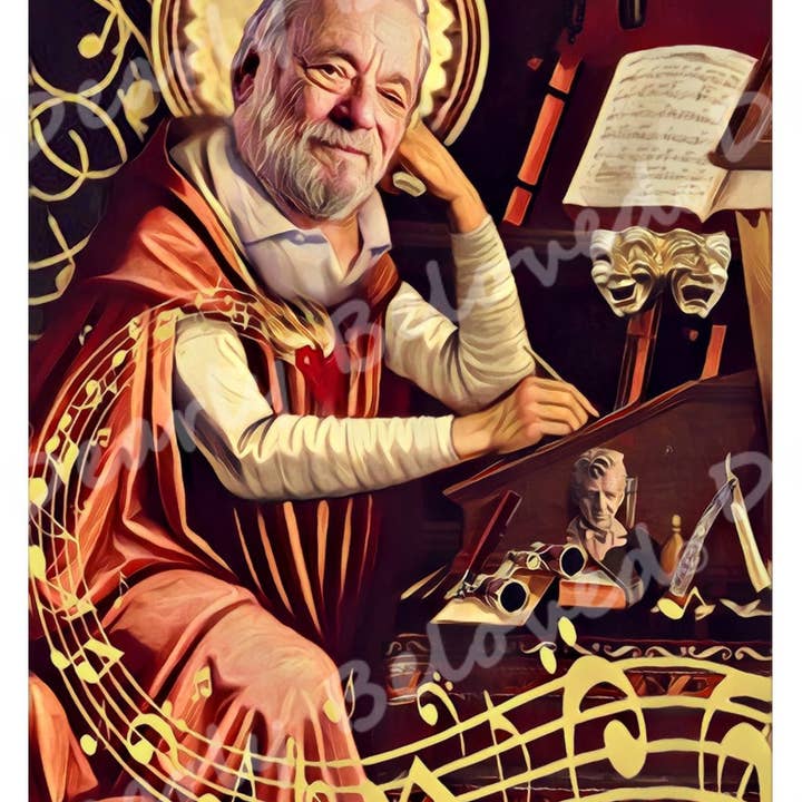 Dearly Beloved Creations - Wholesale Votive candle - Celebrity Prayer Candle STICKER ONLY, Iconic Saints10