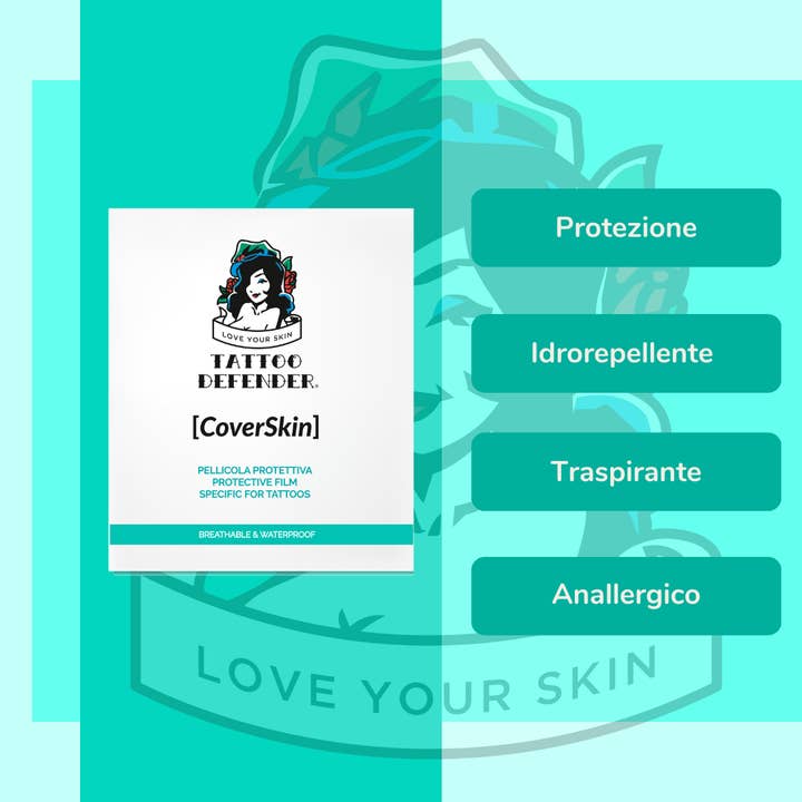 Tattoo Defender - Wholesale Tattoo Ointment/Care - Protective and water-repellent film for tattoos in sheets1