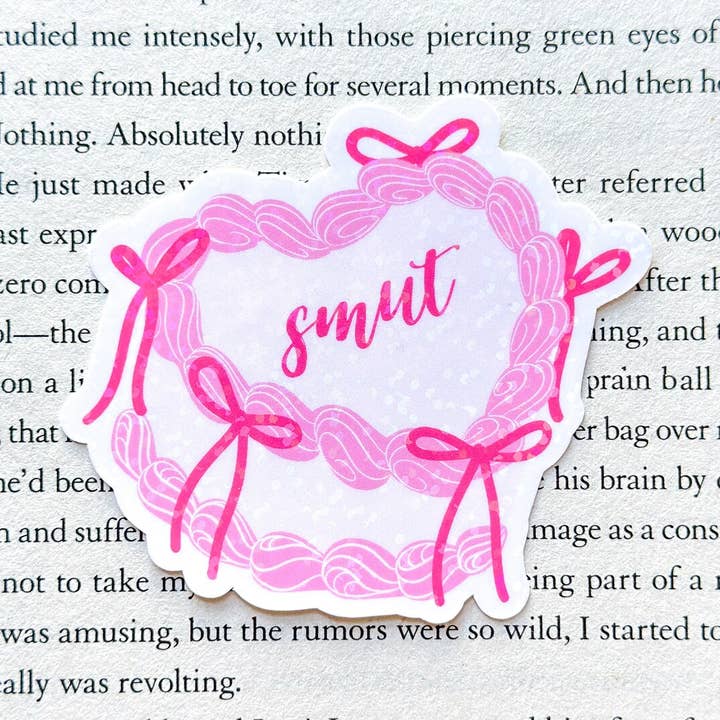 vintage heart cake "smut" kindle book sticker for wholesale by Smut Babe Co.