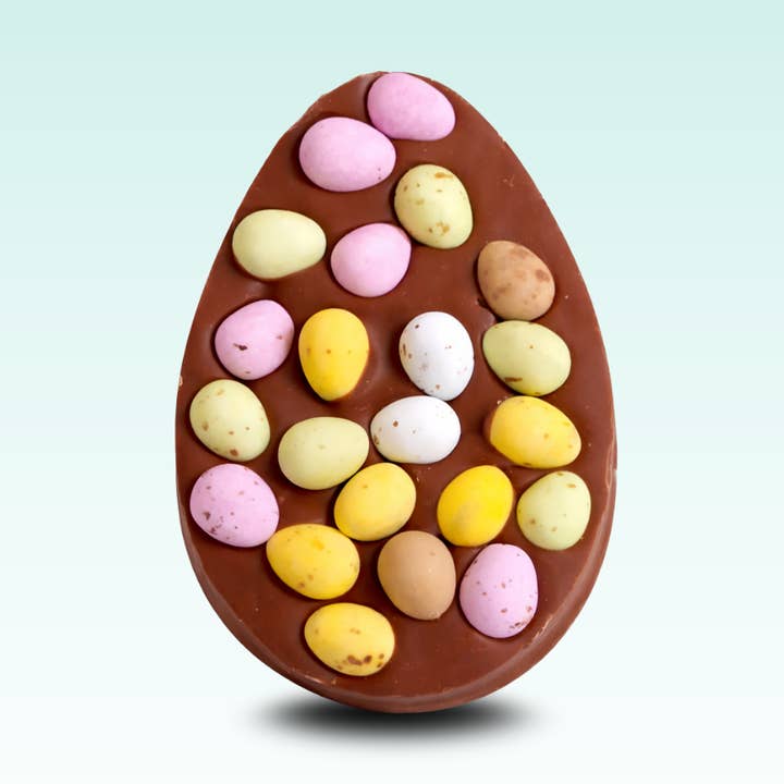 Mini Eggs Loaded Milk Chocolate Egg - 150g for wholesale by Buíoch Irish Chocolates