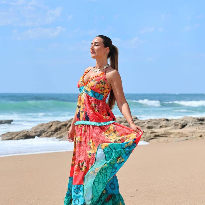 Viscose-Set mit Kleid und Bluse für den Großhandel von Nola by bijusol