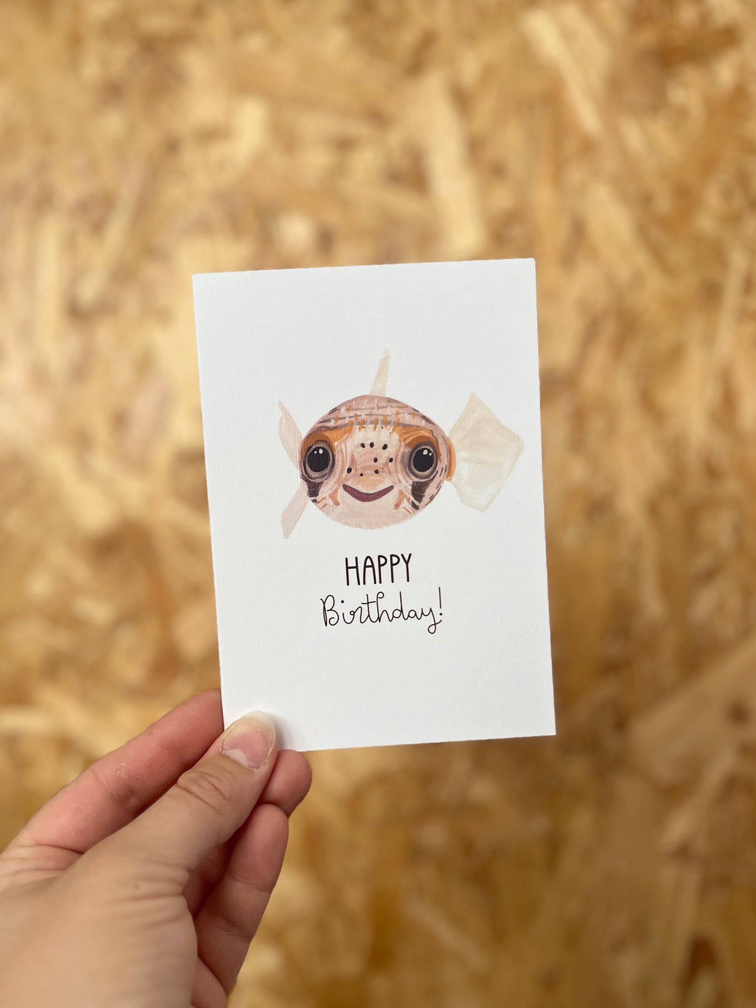 This Thursday - Wholesale Birthday Card - Happy Birthday Puffer Fish Card5