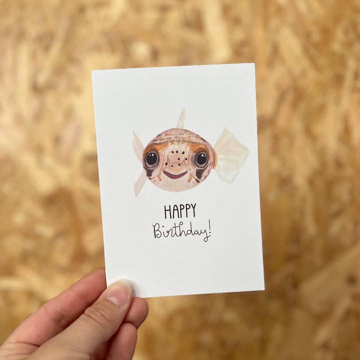 This Thursday - Wholesale Birthday Card - Happy Birthday Puffer Fish Card5