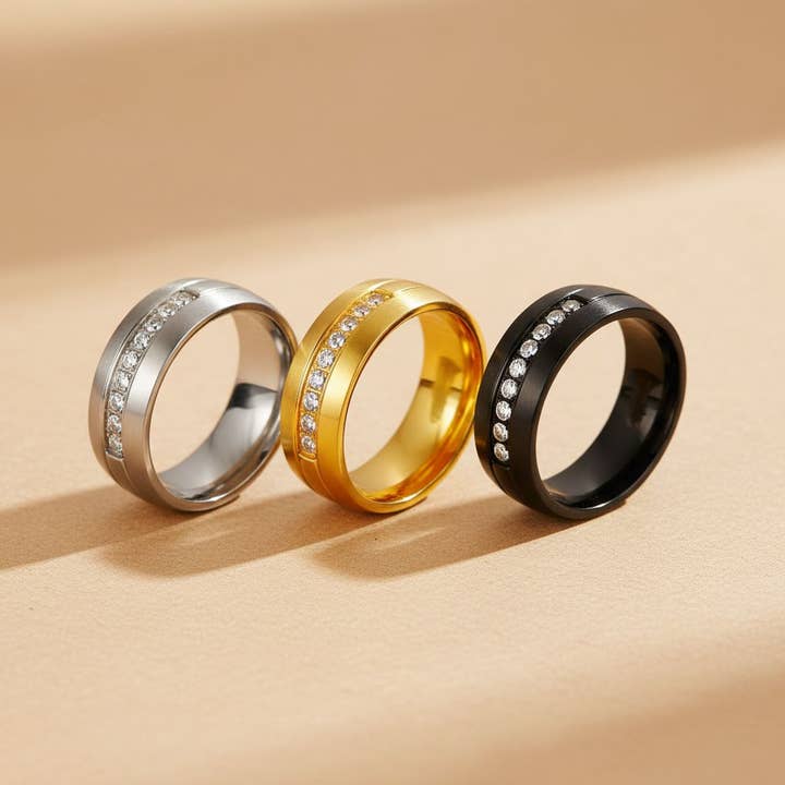 Mat finish zirkonia ring for engroshandel hos elasisters