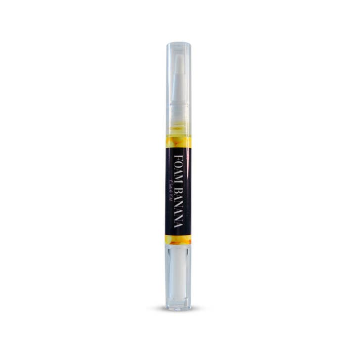 Foam Banana Scented 3ml Cuticle Oil Pen for wholesale by Blabz Beauty Bar