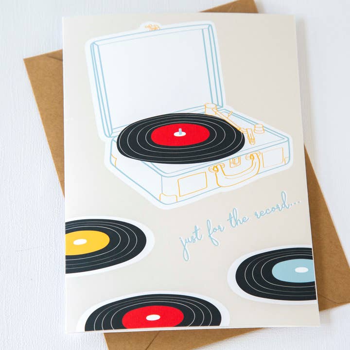 Emily Ervin Design Co. - Wholesale Birthday Card - Just for the Record...Birthday Card1