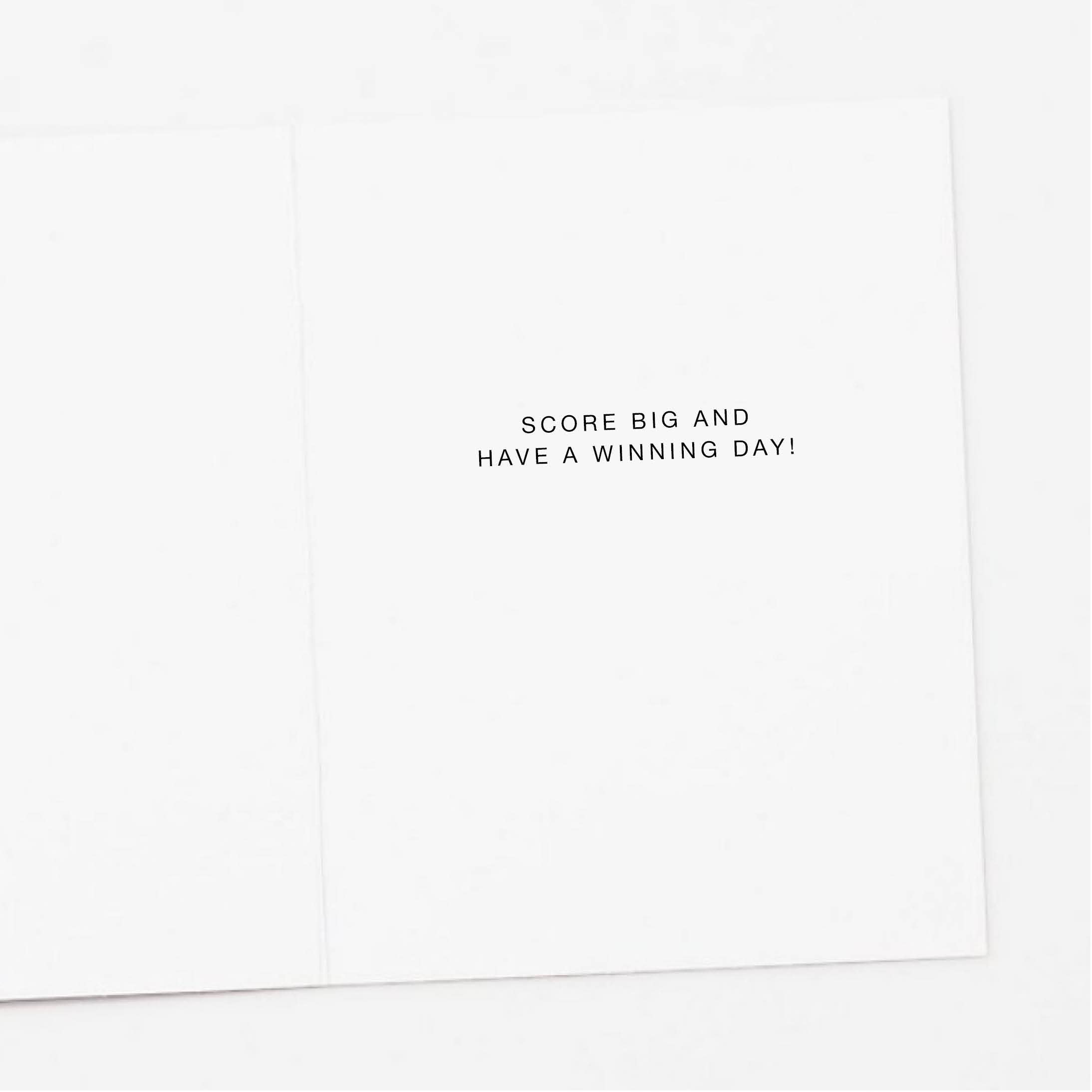 Apartment 2 Cards - Vente Cartes d'anniversaire - Carte d'anniversaire sur le thème du sport Score Big1