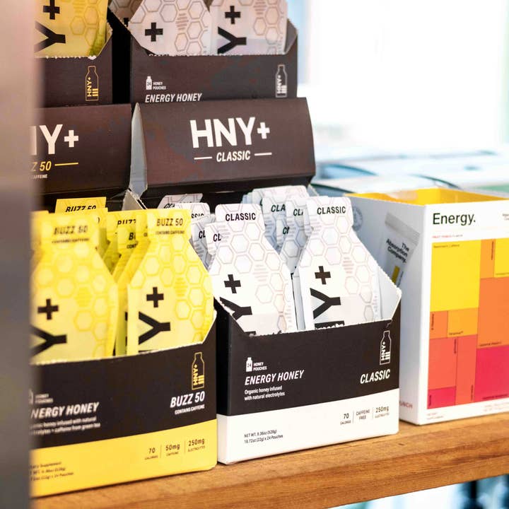 HNY+ - Vente Supplément oral/vitamine - HNY+ Énergie Miel | Gel Énergétique Buzz | 50mg Caféine6