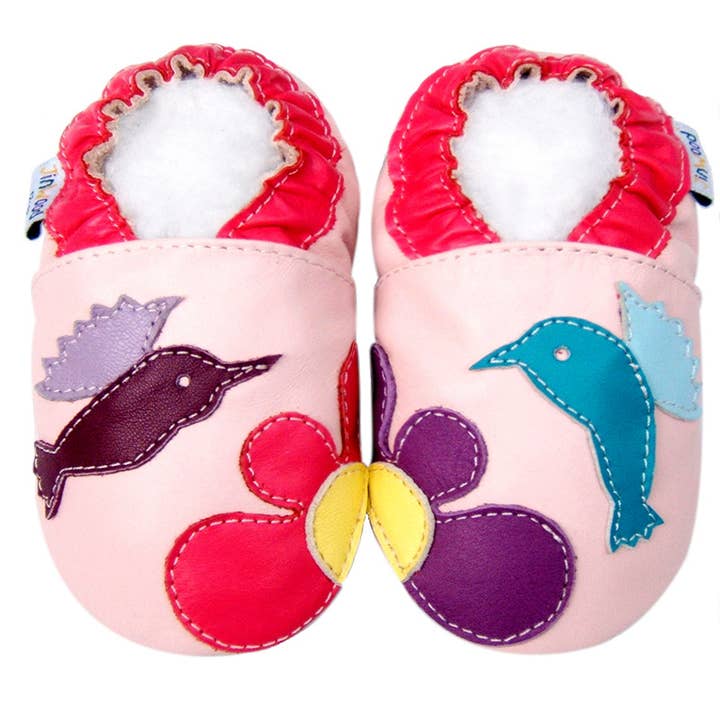 Jinwood Weiche Lederschuhe für Babys Geschenke Kolibri 0-2 Jahre für den Großhandel von Jinwood