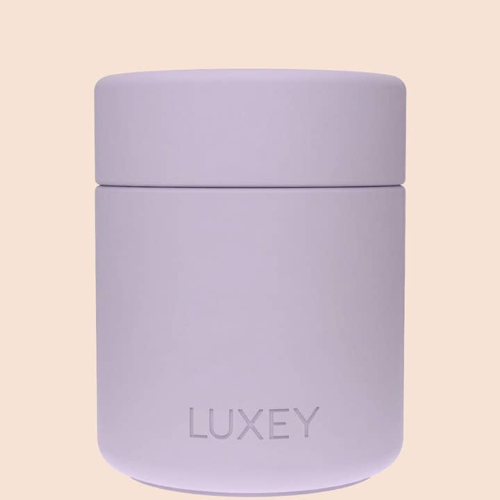 { VIDRO ROSA } MERENGUE LILÁS - MiniLUX Copo de Café Reutilizável 6oz por atacado de Luxey Cup