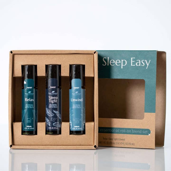 Plant Therapy - Wholesale Essential Oil Roll-On - Sleep Easy Essential Oil Blend Roll On Set