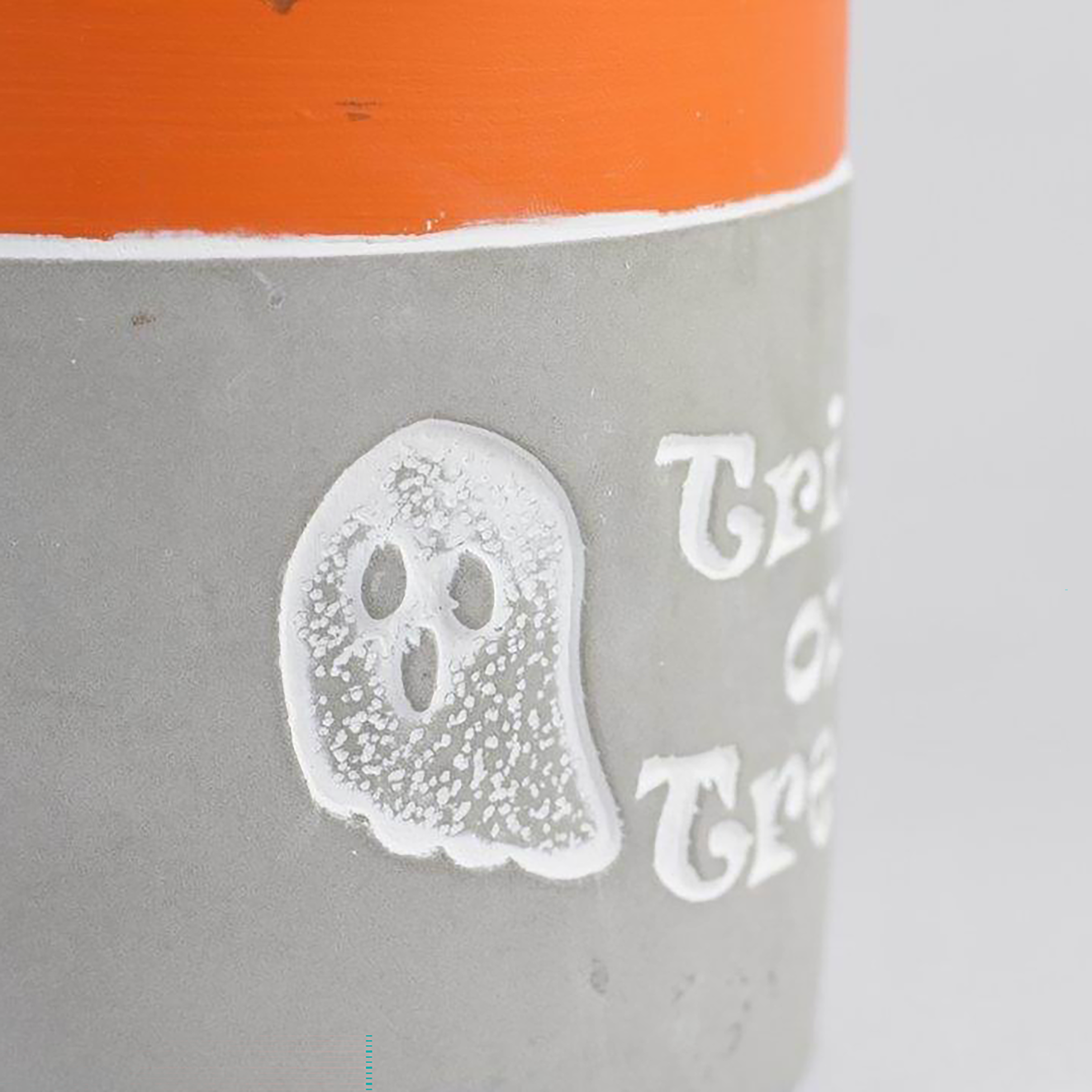 Florinia - Wholesale Plant Pot - “Trick or Treat” Concrete Pot with Ghost Motif – Planter or Votive4