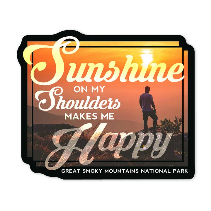 STICKER Parque Nacional de las Grandes Montañas Humeantes de Tennessee para venta al por mayor de Lantern Press