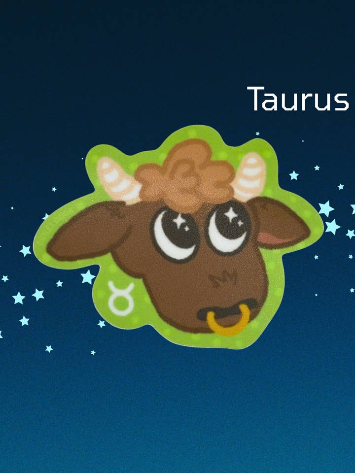 Taurus Zodiac Sign Sticker for wholesale by Outlet Orion