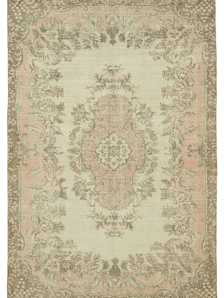 6x9 Beige Turkse Handgemaakte Vloerkleed - 46102 voor wholesale door RUG N CARPET