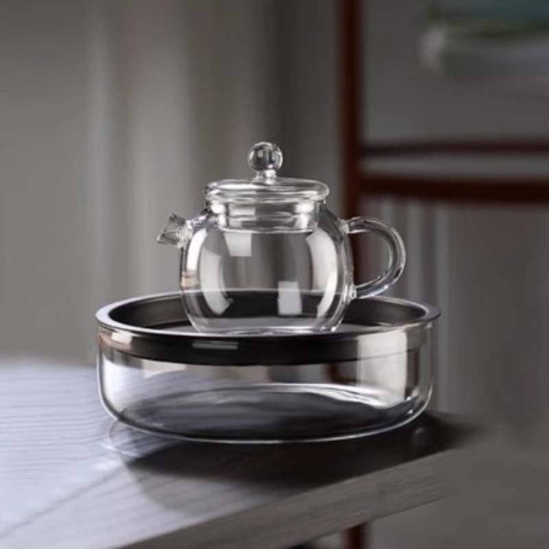 Gohobi （We cover U.S. import duties） - Wholesale Tea Pot - Gohobi Glass Small Teapot / Tea Tray8