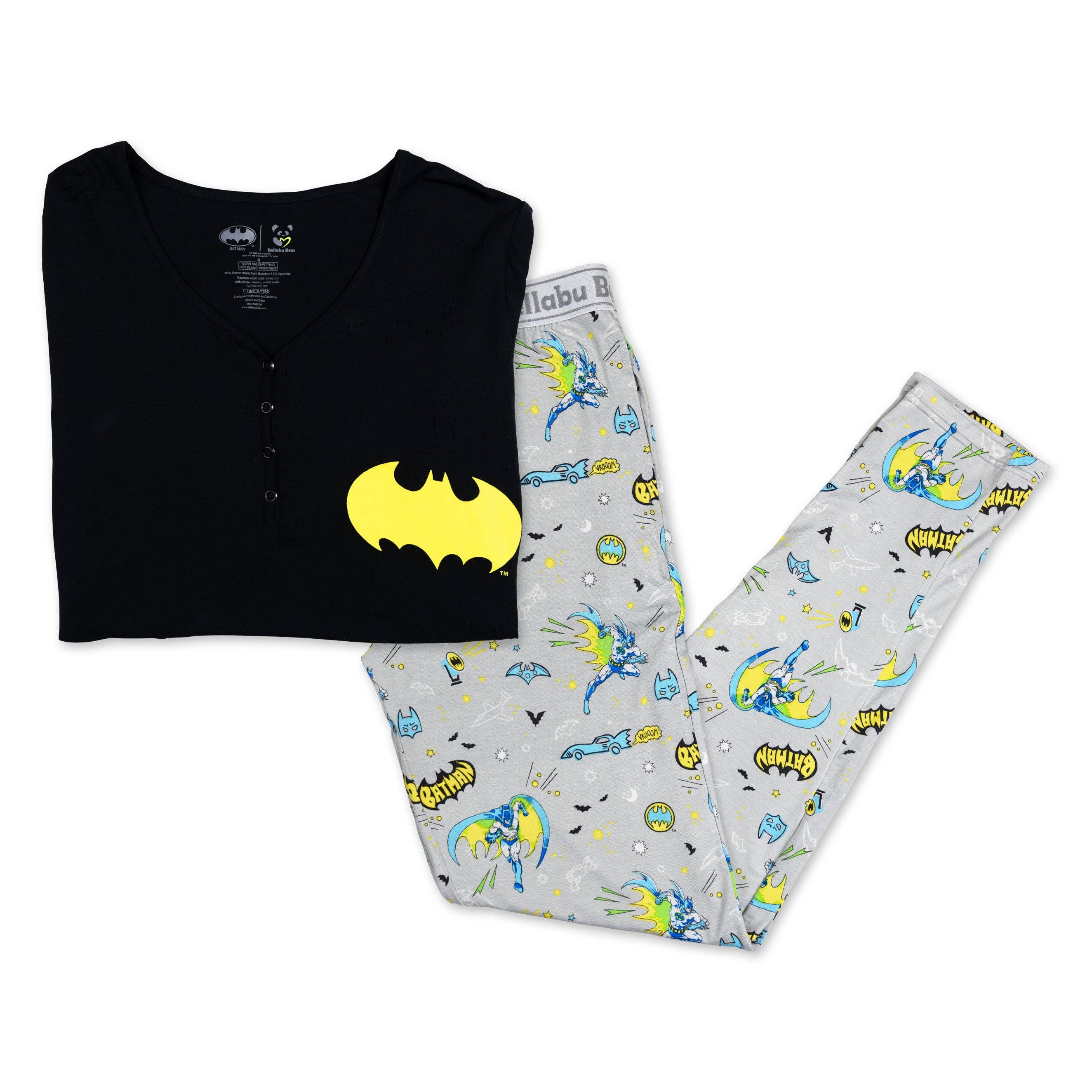 Bellabu Bear – wholesale Sleepwear set – Women's – Batman Bamboo Women's Pajama Set8
