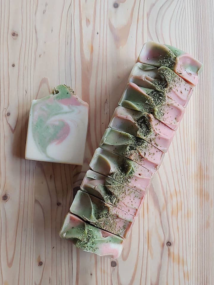 Rosemary Lavender Soap for wholesale by Rustic Glory Soap Company