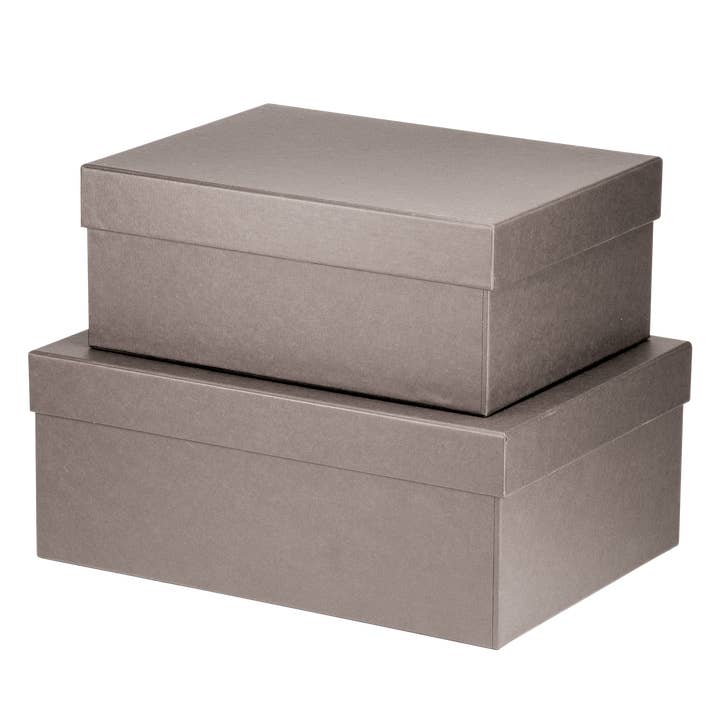 Caja Taupe - 7 unidades, Rectangular para venta al por mayor de Rössler Papier