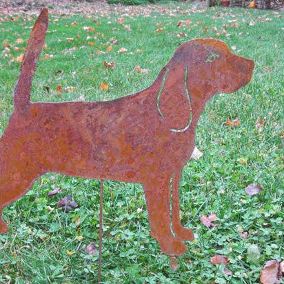 Piquet de jardin Beagle ou décoration murale (debout) pour la vente par Rustica Ornamentals