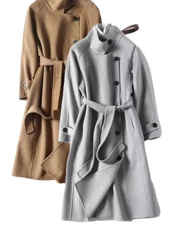 Wholesale The Famous Zara Coat Solid Woolen Coats White Wholesale The Famous Zara Coat Solid Woolen Coats White