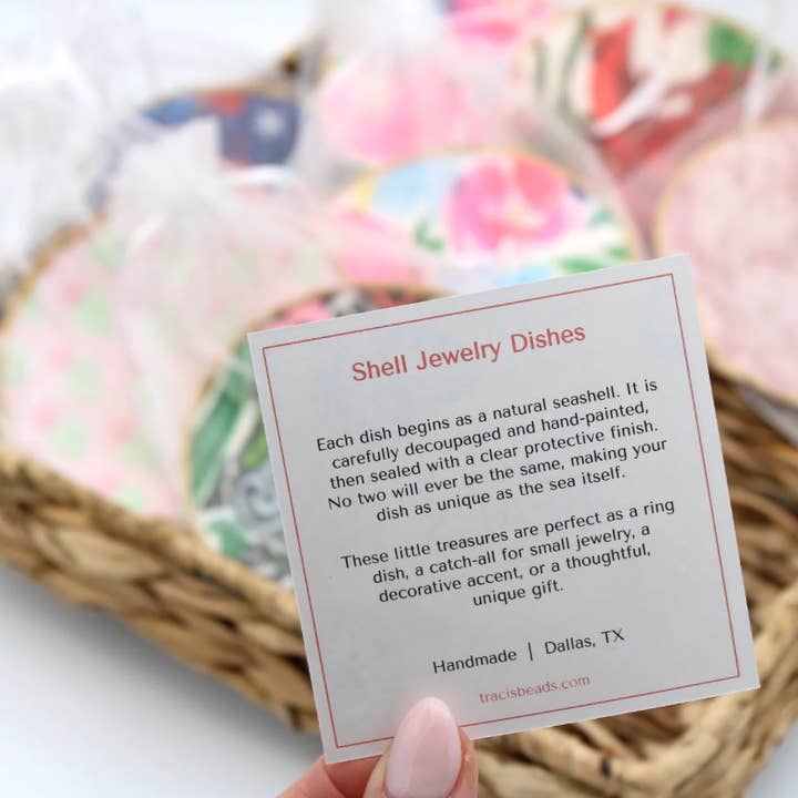 Traci's Beads - Wholesale Jewelry Dish - Lattice Shell3