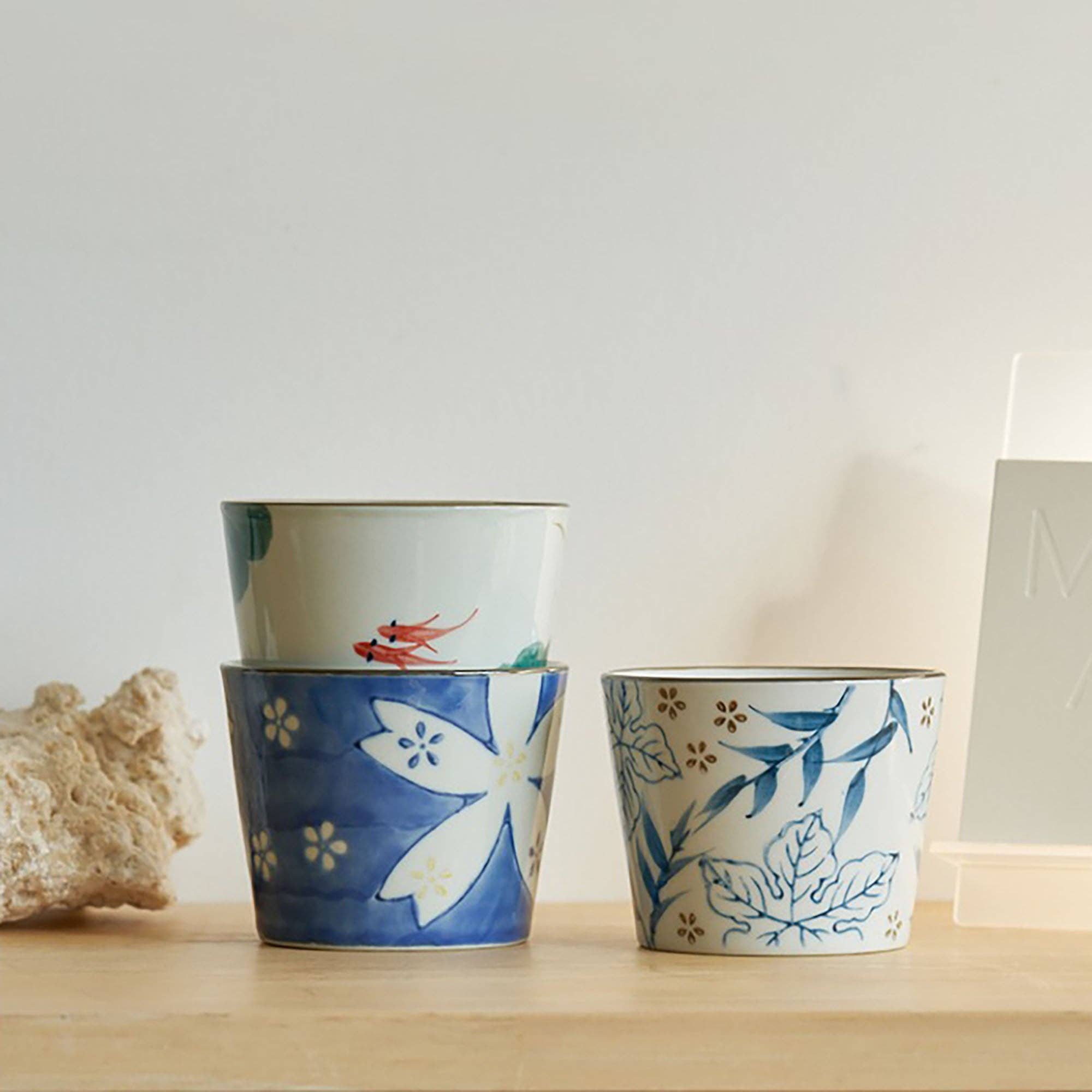 MinoCraft - Wholesale Theekopje - Keramische mok met traditionele Japanse bloemenmotieven6