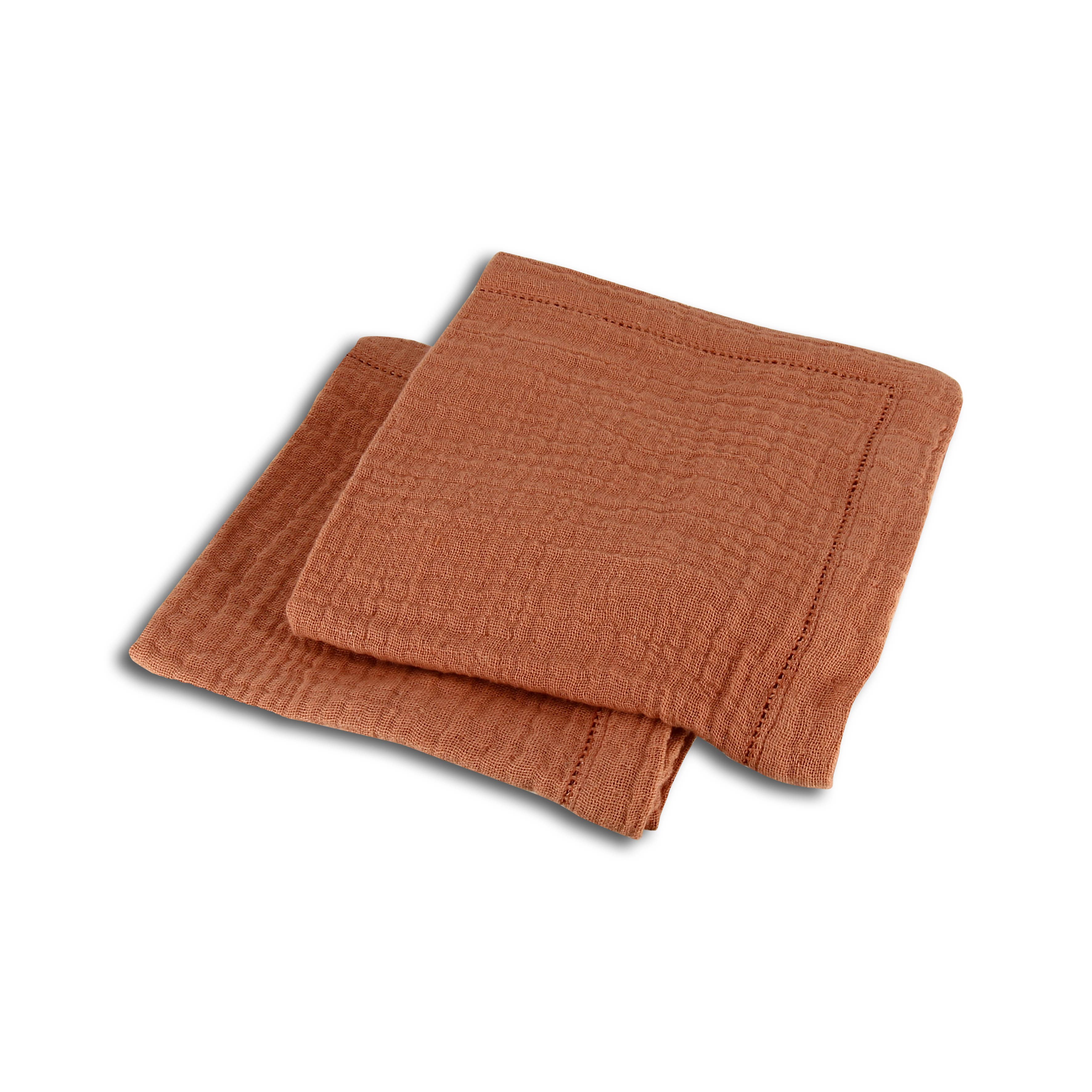 Ogo living - Wholesale Dinner & Cloth Napkin - Set of 2 origin 40x40cm paprika cotton napkins