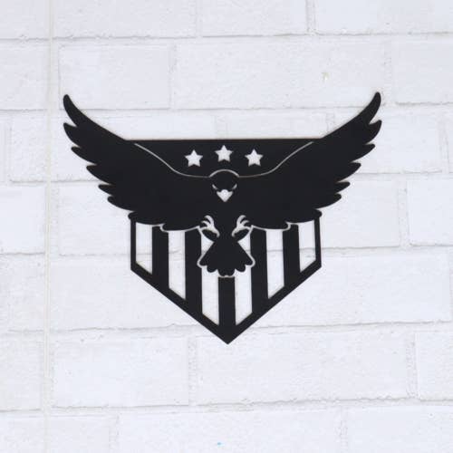 Signo de águila patriótica y rayas para venta al por mayor de Metal Unlimited