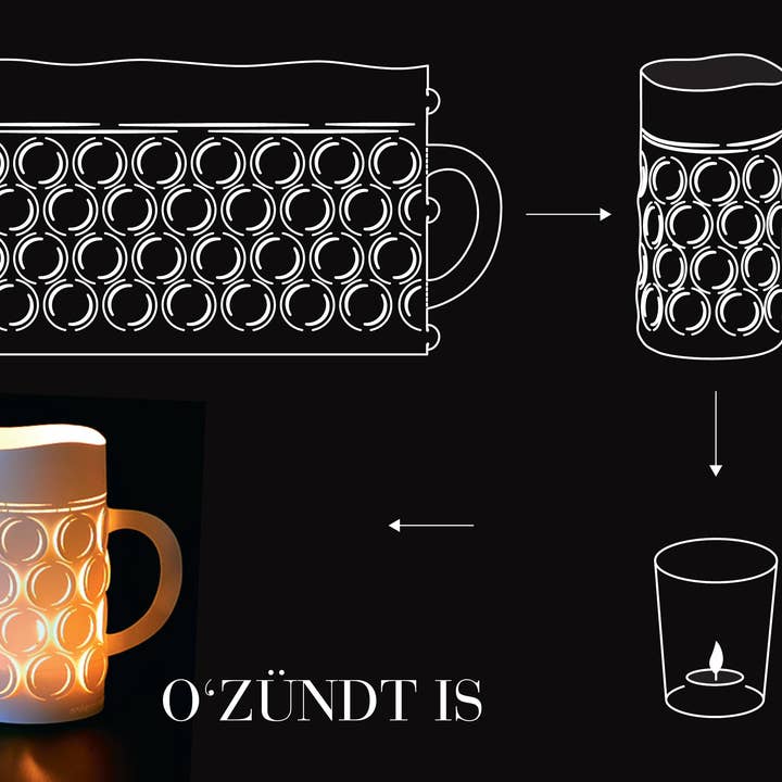 Andrea Moseler - Wholesale Lantern - O'IGNITT IS! Light beer jug x 44