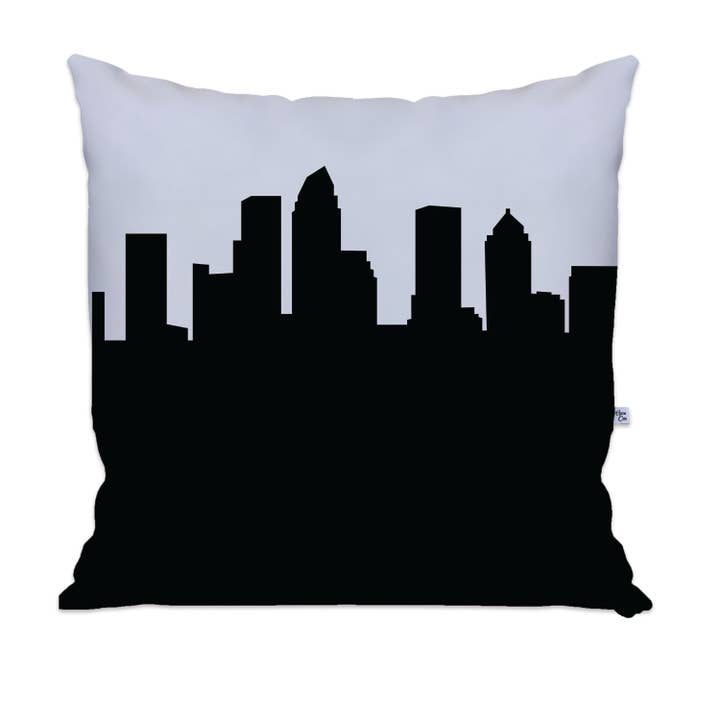 Tampa FL Skyline Large Throw Pillow for wholesale by Anne Cate