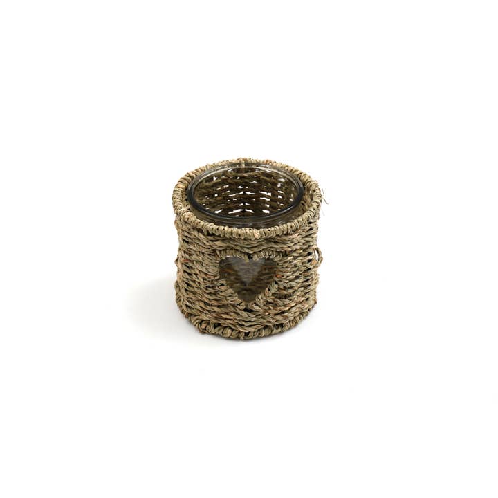 Geko Products - Wholesale Candle Holder - Small Seagrass Candle Holder