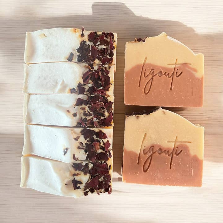 Savon à l'argile rouge et au suif de kaolin pour la vente par Ligouti Marrakech