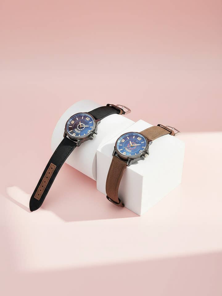 Men’s Blue Round Face Sport Watch for wholesale by Arya Jewellery Wholesale