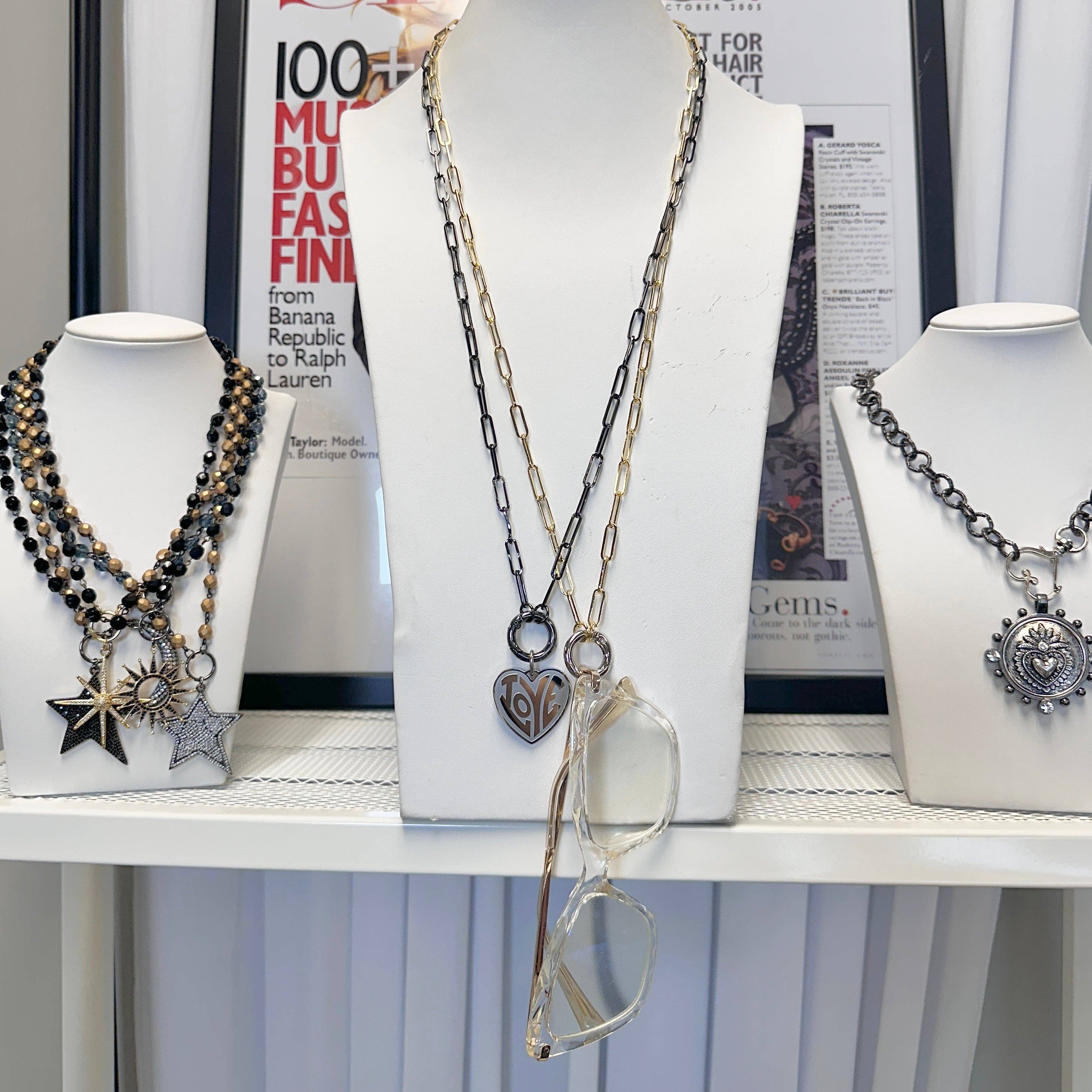 Love, Lisa – wholesale Hänge-/berlockhalsband – Veronica Glasögon & Berlockhållarhalsband6